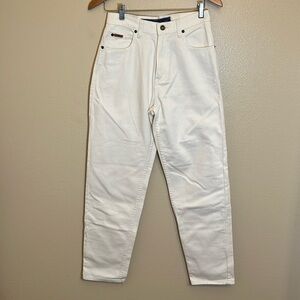 Eddie Bauer White High Rise Loose Fit Jeans